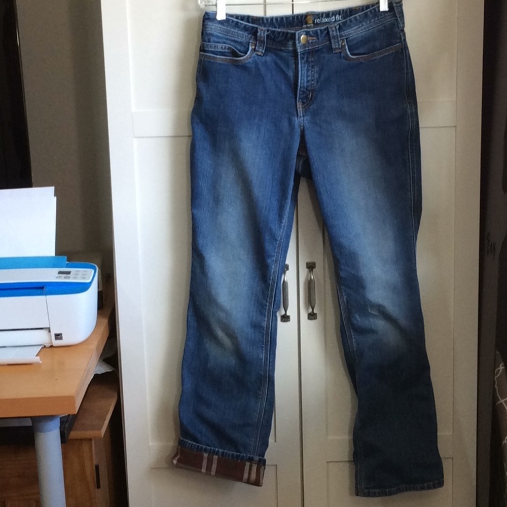 Carhartt Lined Relax Fit Distressed W/Stretch